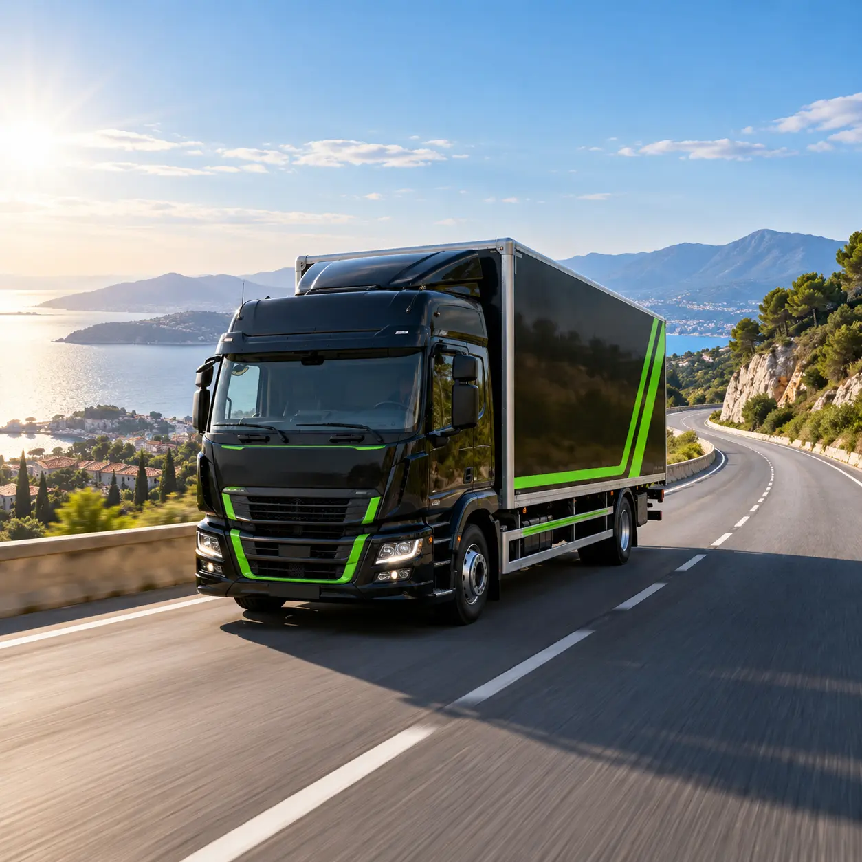 Camion de déménagement Genesis sur un trajet longue distance